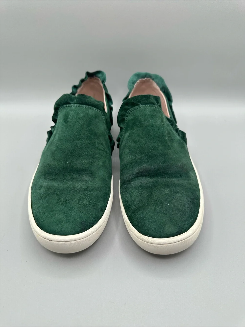 Kate Spade New York Lilly Suede Slip On Sneakers Women 7M Dark Green